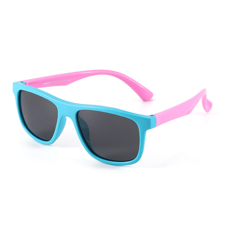 Kids Sunglasses Silicone Polarized Eyewear Fashion Outdoor Children's Sun Glasses UV400 Protection Boy Girl Cute Vintage ET8249