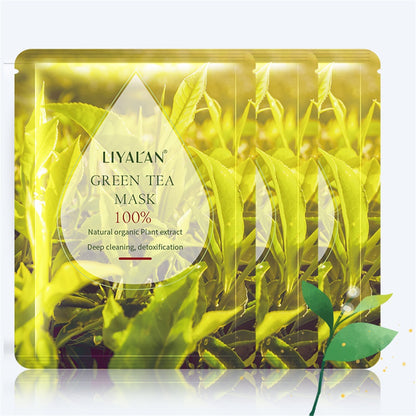 Beauty Mascarillasl Facial Skin Oil Control Whitening Face Skin Care Sheet Mask 7PCS Natural Plant Fruit Facial Mask