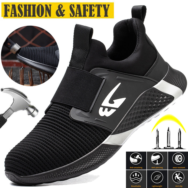 Men Comfortable Work Men waterproof shoes Men indestructible shoes Steel toe Safety shoes