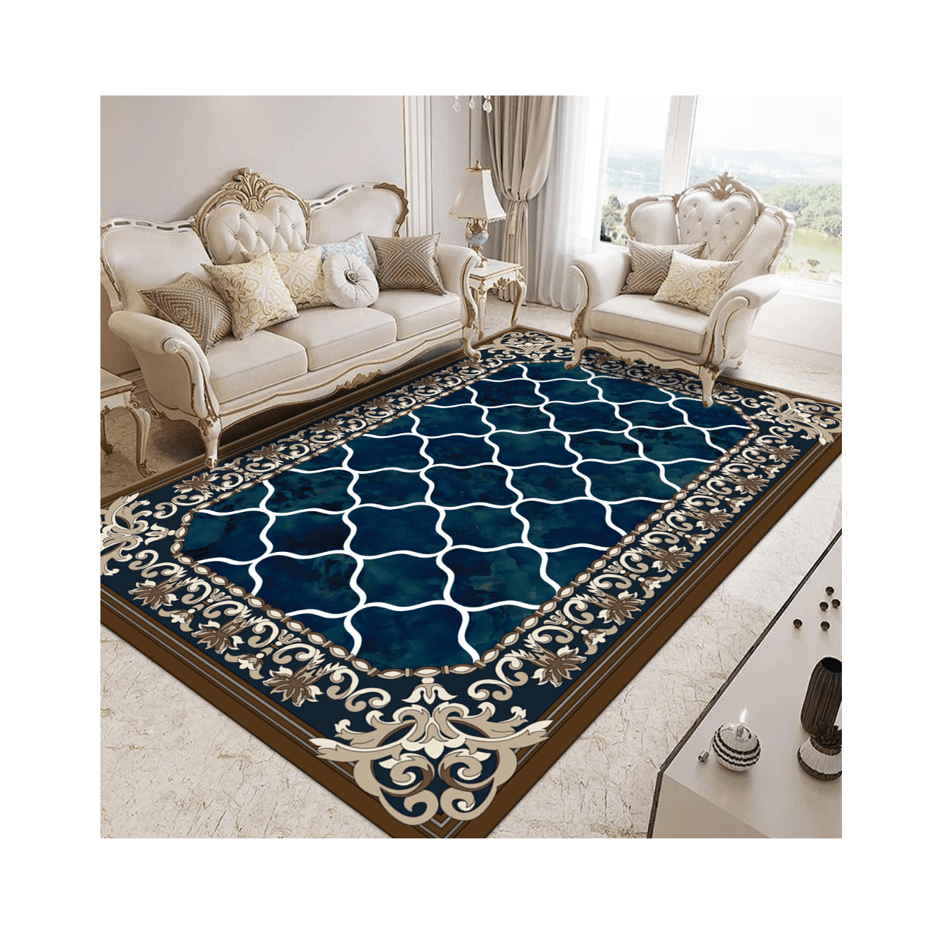 Popular Living room Decorations Home Center Carpet European style 3d Rug