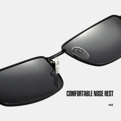 Sunbest Eyewear 2927 High Quality Vintage Classic Rectangle Metal Frame Polarized Men Driving Sunglasses