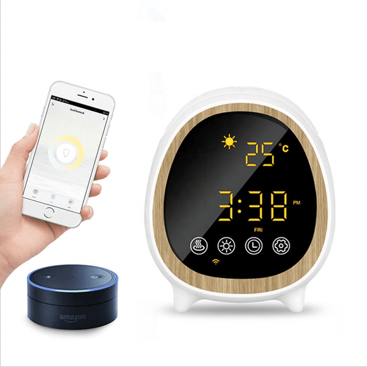 Humidifier 2021 smart alexa echo dot essential oil diffuser wifi alarm clock diffuser