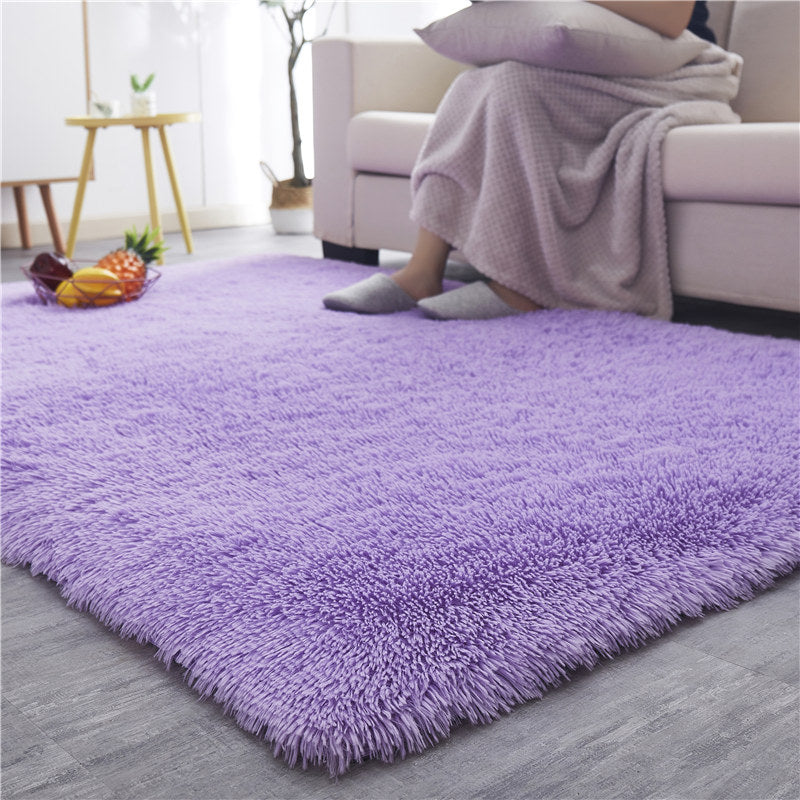 Modern home decor fluffy faux shaggy rug floor carpet for living room