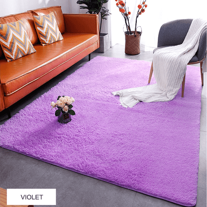 Modern home decor fluffy faux shaggy rug floor carpet for living room