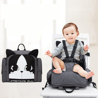 Mummy Bag Multifunction Diaper Bag with the safety seat and USB Maternity diaper bag backpack
