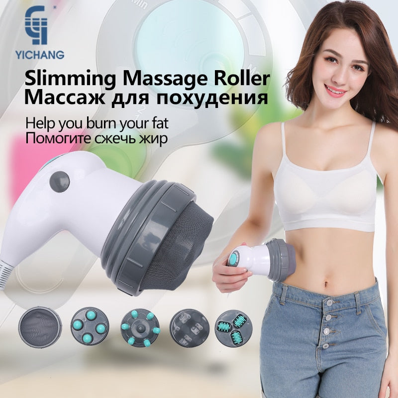 New Design Electric Noiseless Vibration Full Body Massager Slimming Kneading Massage Roller for Waist Losing Weight