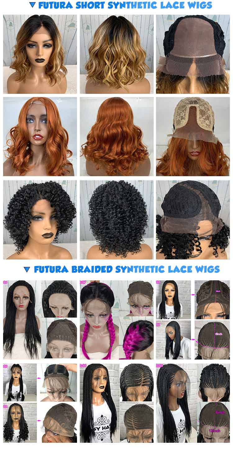 high quality bob afro futura heat resistant long synthetic curly lace front wig hair wigs wholesale prices with highlights