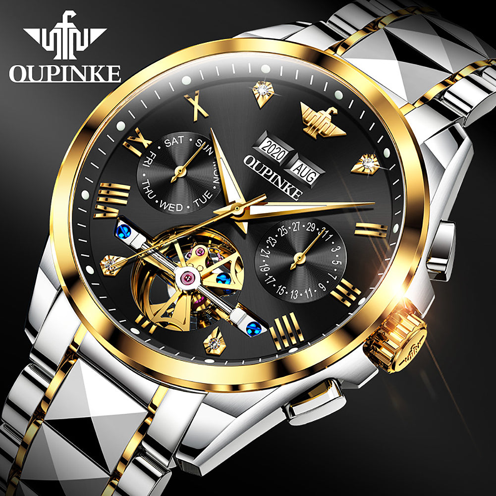 OUPINKE 3186 Luxury Brand Watches Men Automatic Mechanical Watch Waterproof Wrist Watches For Man