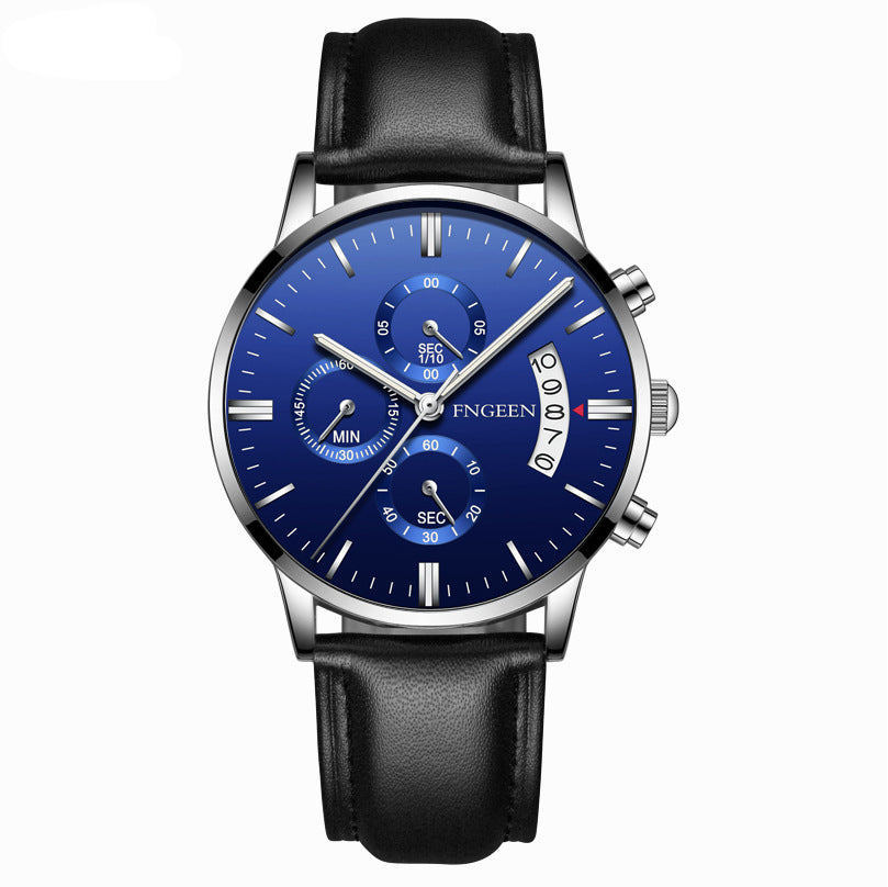 stainless steel luxury leather waterproof quartz oem brand hands wristwatches custom logo wrist mens watch