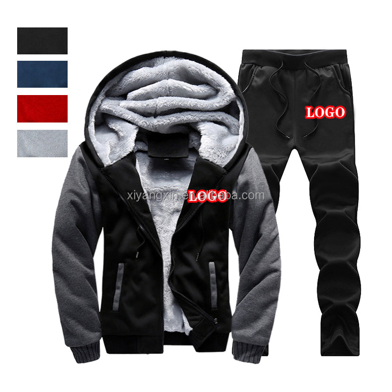 Jogger sets 2021 Jogging sweatsuit Tracksuit Training wear Sweat suits Plus size Men's jackets Coats Clothing Custom hoodies