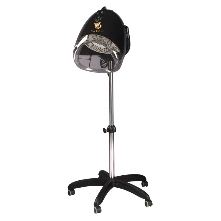 YABOLI Professional Standing Hooded Stand-Up Hair Bonnet Dryer with Rolling Base for Salon