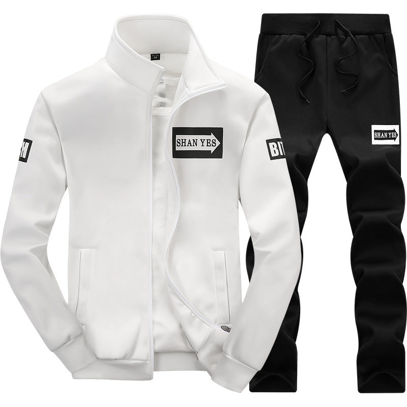 Brand Blank Customized logo men's sport tracksuits Training jogging wear two piece set track suit plain sweatsuit for men