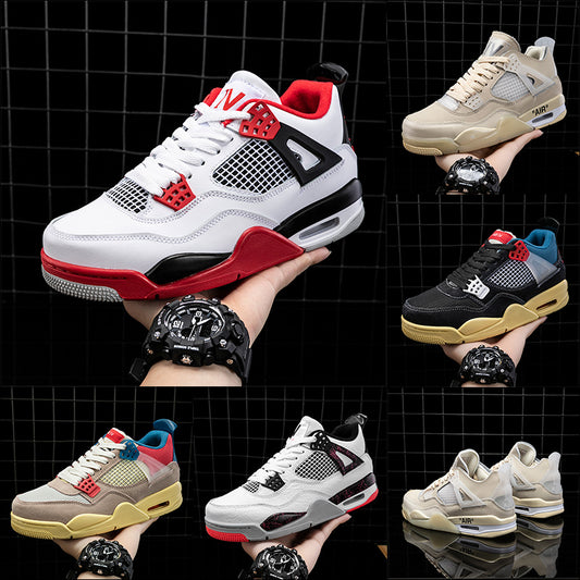 High Quality Air 4 Men Women Basketball Shoes 2023 New Designs Brand Logo Customized Shoe Box EVA Cotton Fabric 1 Pair FONLEADER