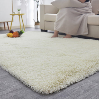 Modern home decor fluffy faux shaggy rug floor carpet for living room