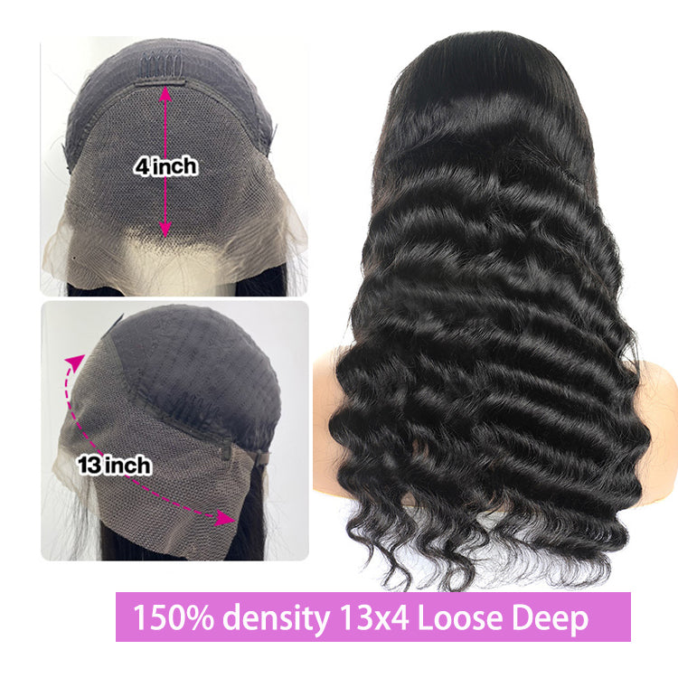 Cuticle Aligned Hair Wigs Loose Wave Lace Frontal Wig 13x6 13x4 Swiss Lace Front Wig