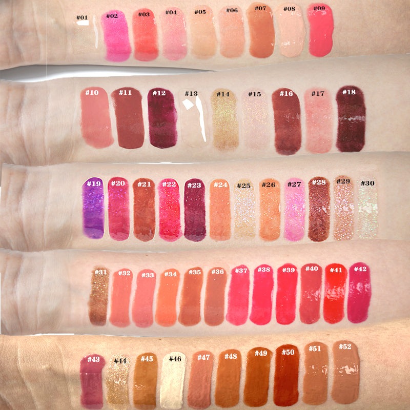 Wholesale Cosmetic Custom Logo Lipgloss Lip Gloss Vendors Matter Nude Clear Shinny Shimmer Lip Gloss Private Label