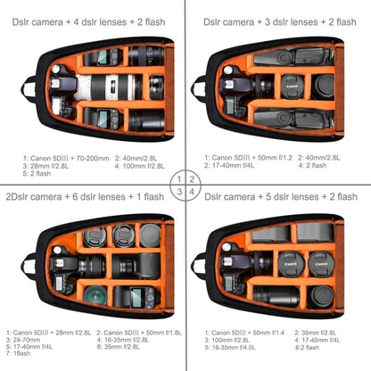 OEM PULUZ dslr Camera Video Bag Waterproof Backpack Handheld PTZ Stabilizer Bags for Canon Camera