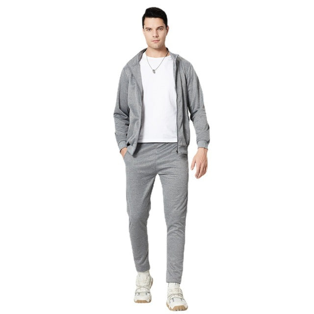 Brand Blank Customized logo men's sport tracksuits Training jogging wear two piece set track suit plain sweatsuit for men