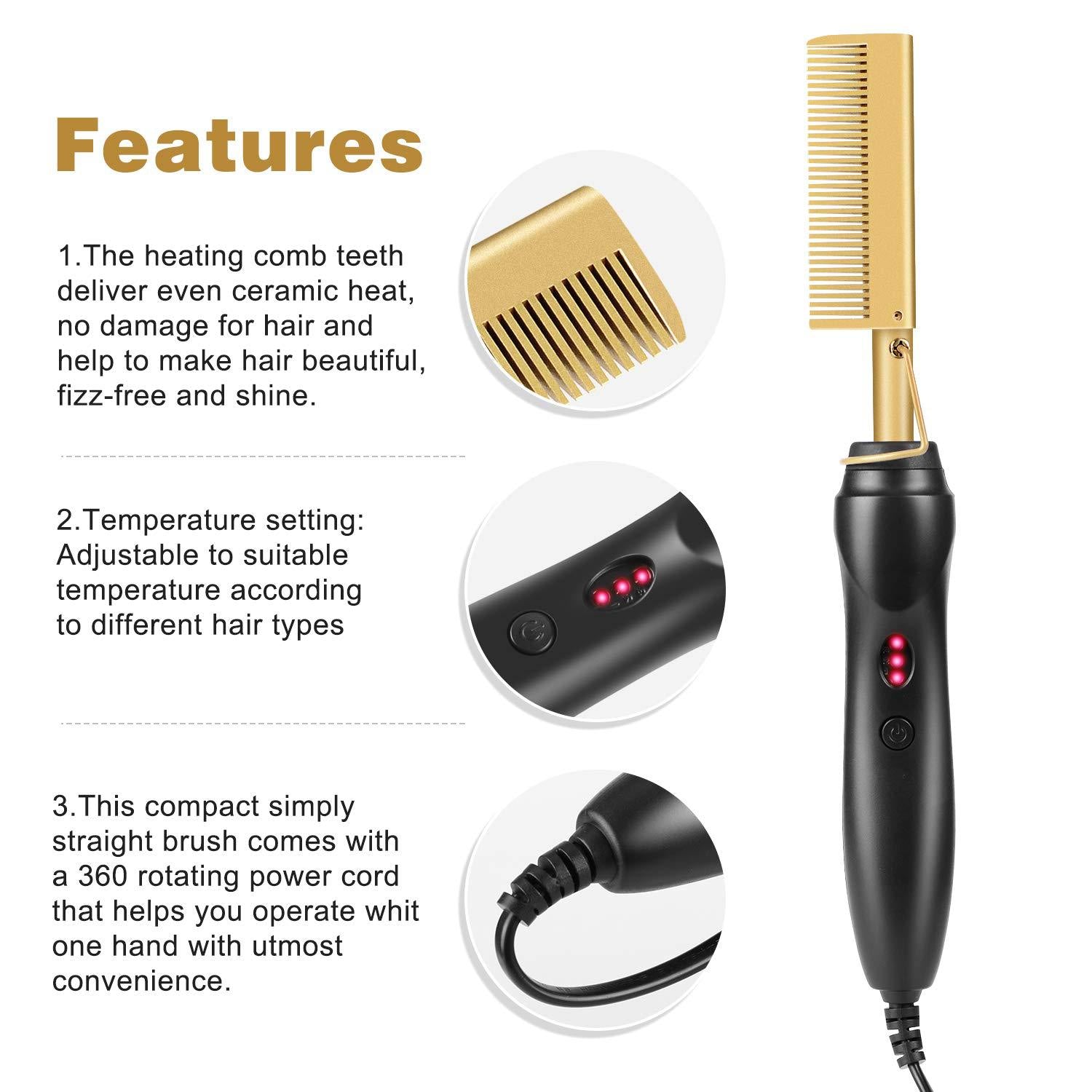 Best Selling Bling Fashion Rhinestone 450 Degree Professional Electric Hot Comb