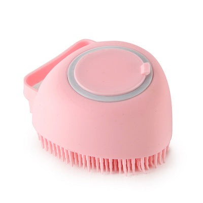 Portable Shower Massage Silicone Rubber Dog Brush, Cleaning Washing Pet Bathing Tool Dog Bath