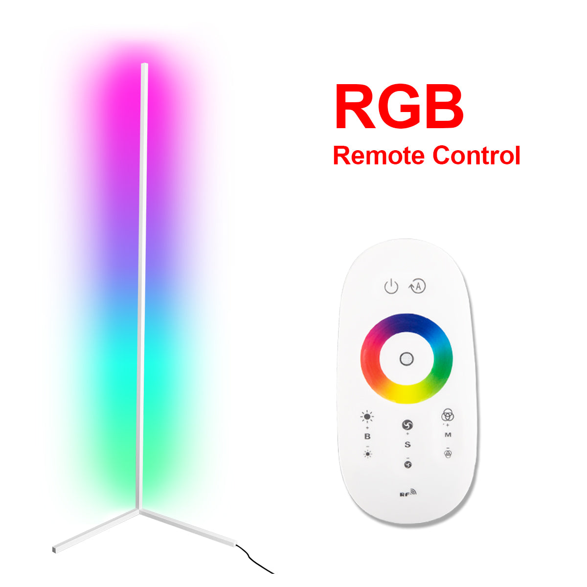 Drop Shipping Remote Control Decorative Tripod Nordic Modern CCT Color Change Corner Led Rgb Floor Standing Lamp For Living Room