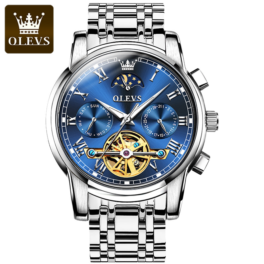 Men Hand Watch OLEVS 6617 Automatic Mechanical Montre Homme Watch Fashion Business Relogio Masculino Wrist Mechanical Watch