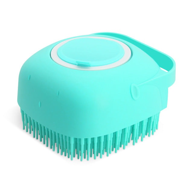 Portable Shower Massage Silicone Rubber Dog Brush, Cleaning Washing Pet Bathing Tool Dog Bath