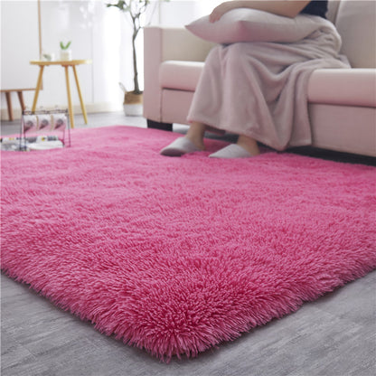 Modern home decor fluffy faux shaggy rug floor carpet for living room