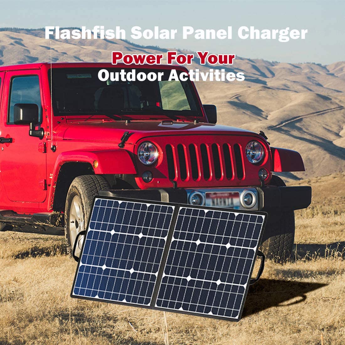 High Quality Foldable 100W 5V 18V Portable Solar Panel Kit for Outdoor Camping