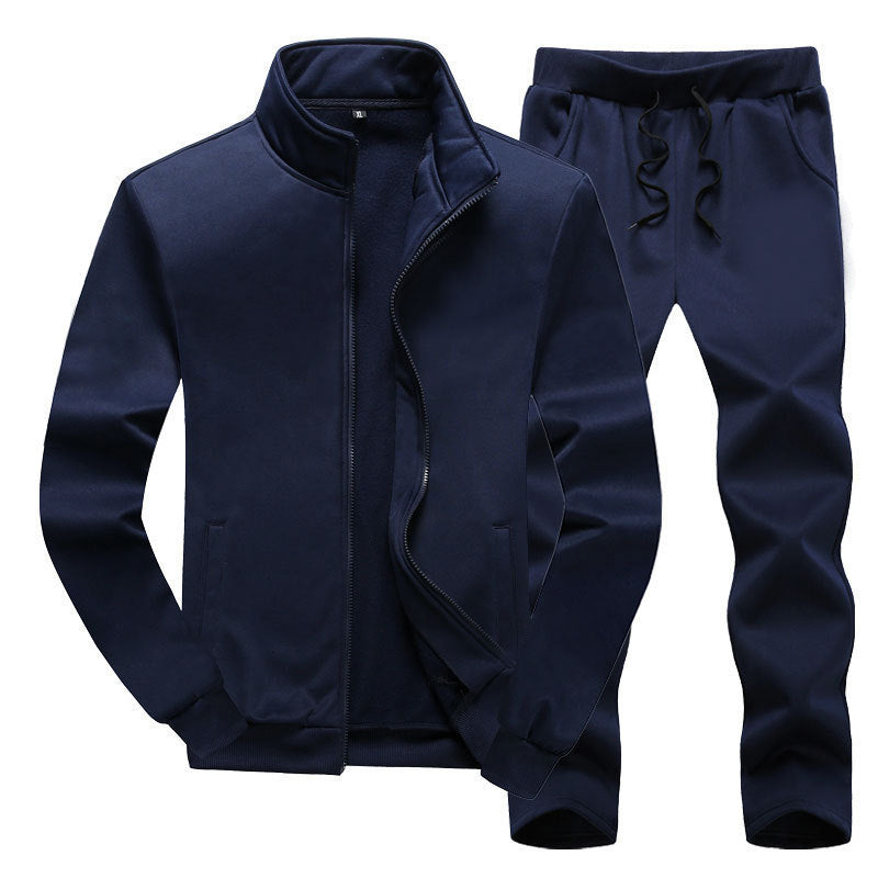 Brand Blank Customized logo men's sport tracksuits Training jogging wear two piece set track suit plain sweatsuit for men