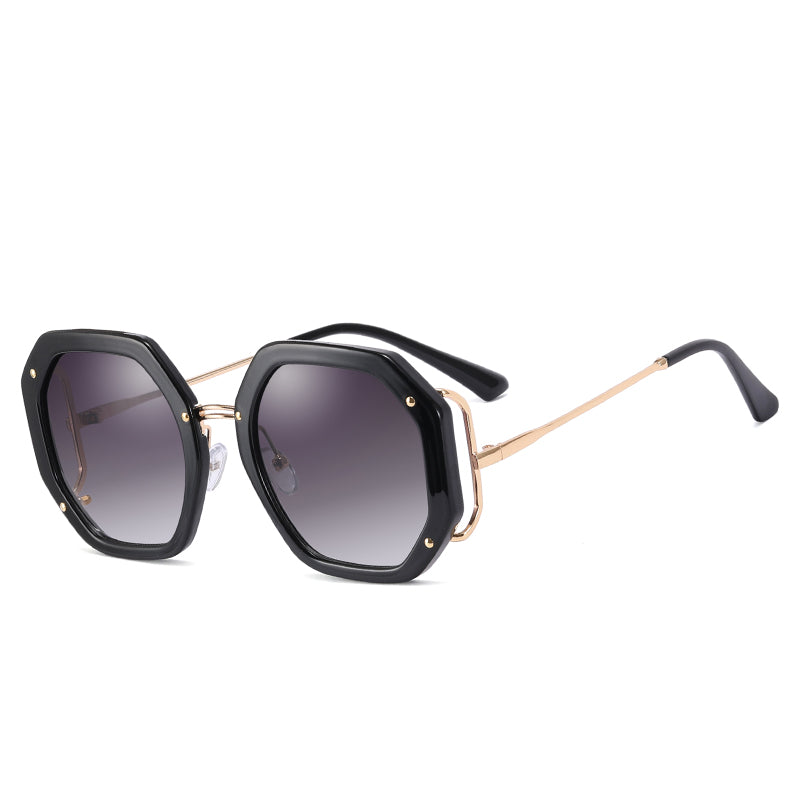 MS 95243 Brand Designer Oversized Sunglasses Women 2021 Fashion Shades UV400 Big Glasses Oculos CE UV400 PC Gradient Resin