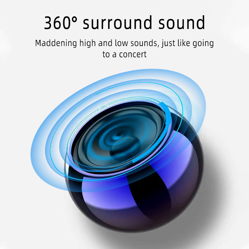 Super Mini Multifunction Outdoor Sports Portable Round Small Steel Cannon Wireless Bt Speaker Manufacturer