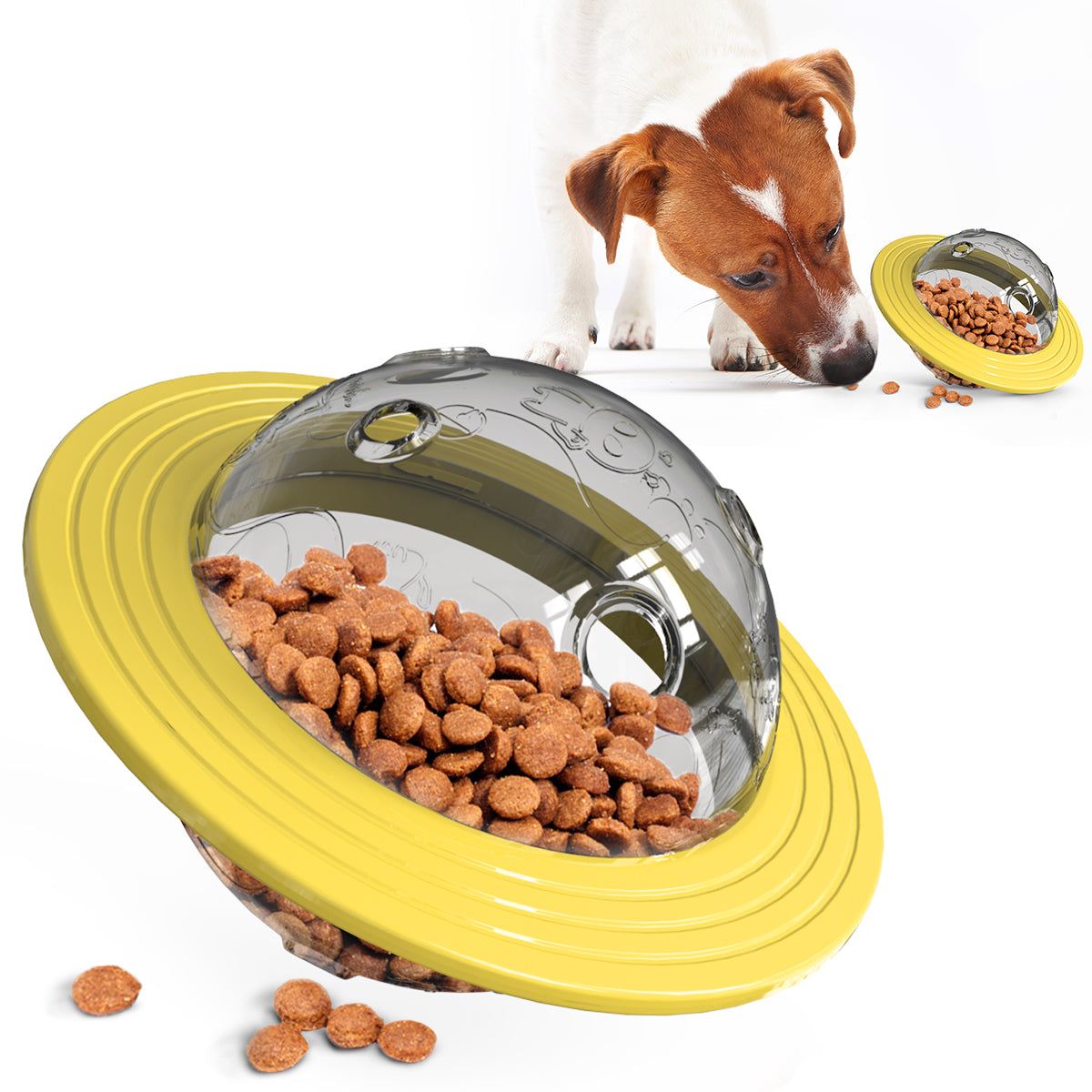 Hot Pet Supplies Dog interactive IQ training food leaky toys slow feeder UFO dog slow-eating toys for medium dogs slow feeder