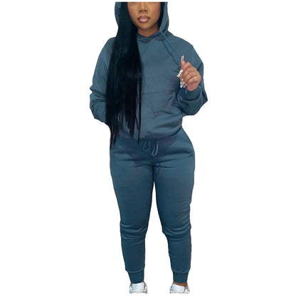 custom sweat suit set 2022 Winter Fall Clothing Workout sweatsuit 2 Two Piece Set Custom Hoodie Women private label Sweat Suits