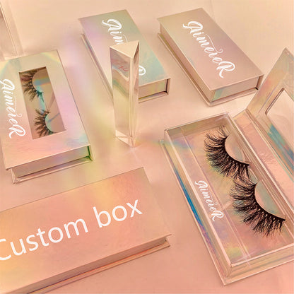 wholesale minklashes 3D faux 25mm faux mink strips eyelash bulk vendor eyelash customized boxes packaging