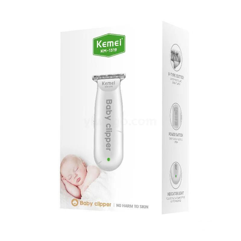 KEMEI 1319 Electric USB Baby Hair Trimmer Mini Portable Hair Clipper Kid Hair Cutting Rechargeable Quiet Infant household Shaver