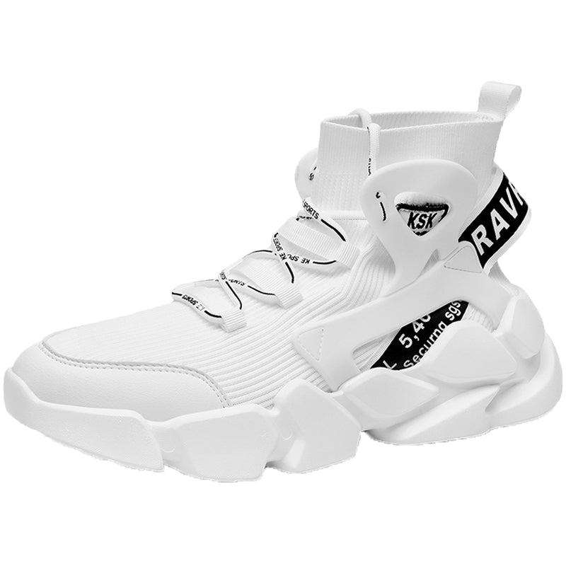 Hot sale new design basketball style men high top casual sneaker shoes