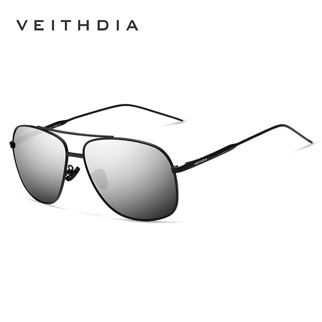 VEITHDIA Brand Vintage Sunglasses Men Square Polarized Sunglasses Eyewear Accessories Male Sun Glasses For Men 2495