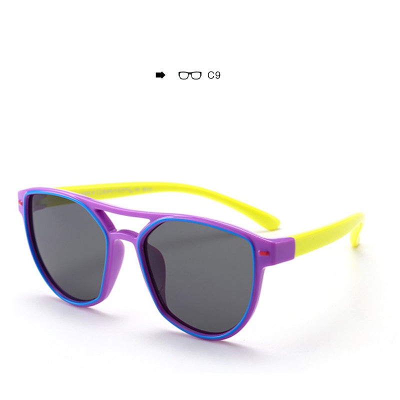 Brand Designer Fashionable Children Eyewear Boys and Girls Sun Shades Kids Sunglasses S8172