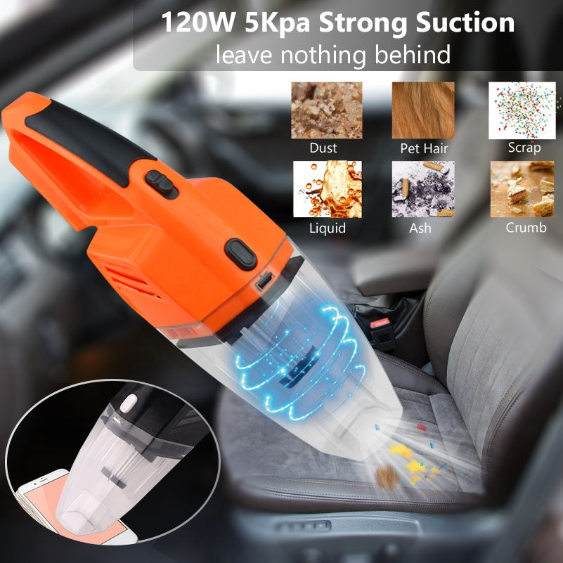 6.5KPA Car Vacuum Cleaner Handheld Vacuum Cleaner For Car Aspirateur 6.5Kpa Powerful Vaccum Cleaners Auto