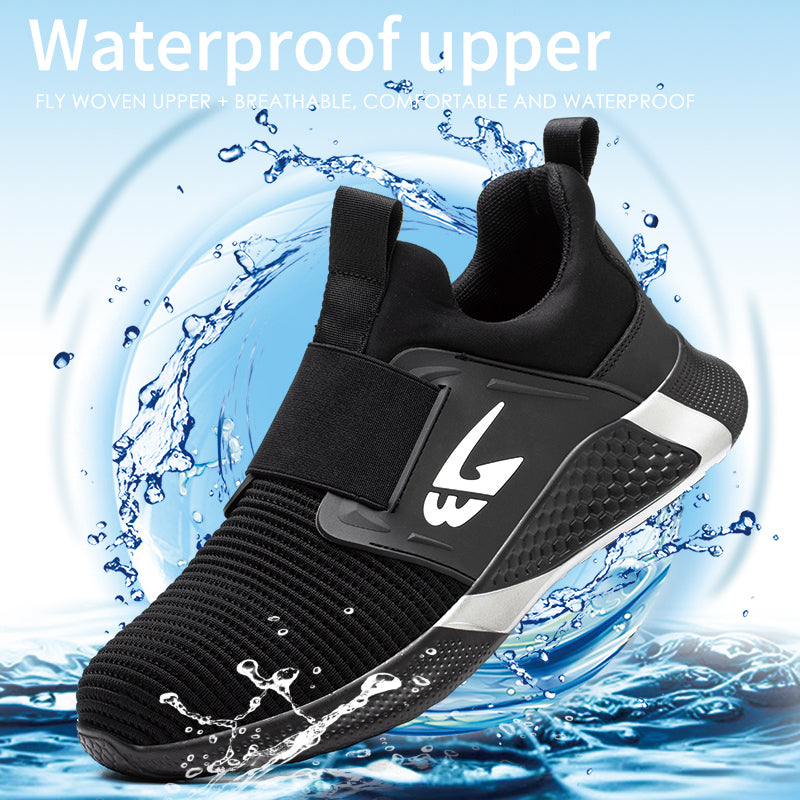 Men Comfortable Work Men waterproof shoes Men indestructible shoes Steel toe Safety shoes
