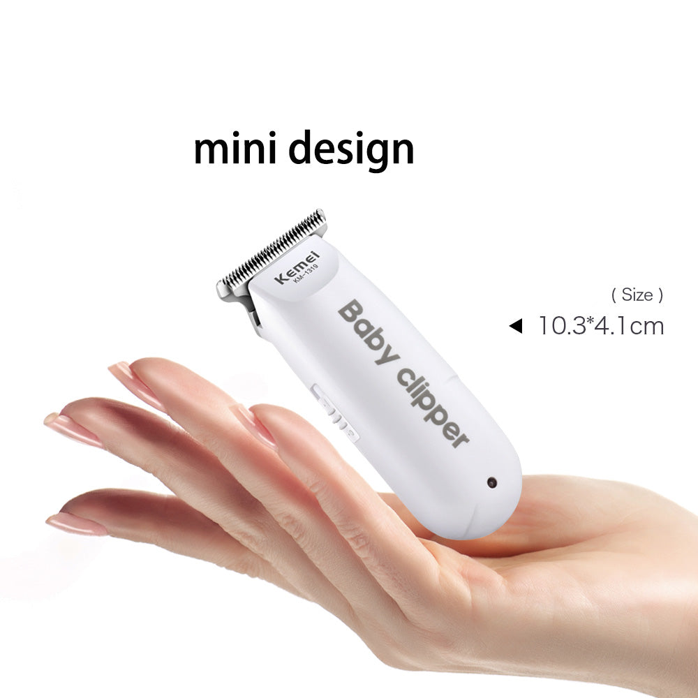 KEMEI 1319 Electric USB Baby Hair Trimmer Mini Portable Hair Clipper Kid Hair Cutting Rechargeable Quiet Infant household Shaver