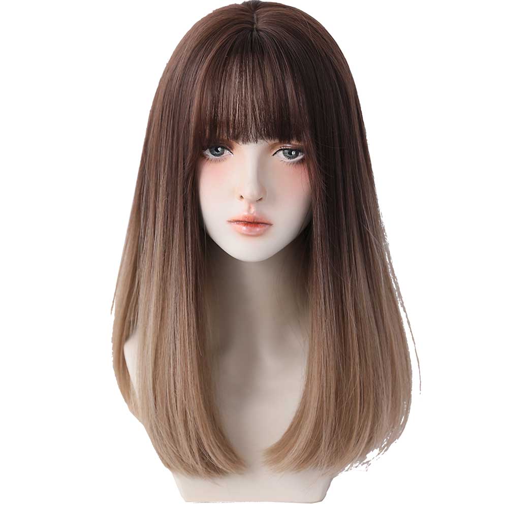 7JHH WIGS Hair vendor Hot Sale Natural Straight Wig For Women perruque pelucas toupee ombre Synthetic hair wigs