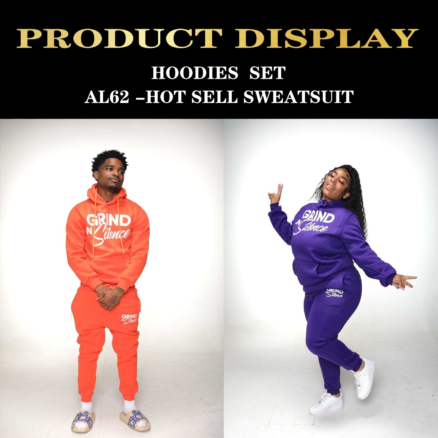 Custom logo usa Mens 100% cotton blank plain hoodies vendor Joggers And Hoodies Set embroidery unisex men stacked Sweatsuit sets