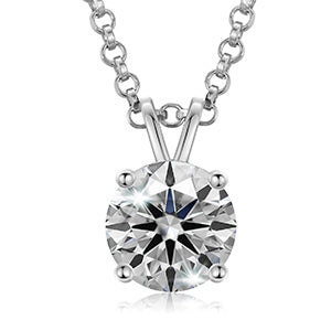 USA Stock Women Jewelry Classic 18K Gold Plated 925 Sterling Silver VVS Moissanite Diamond Pendant Necklace