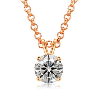 USA Stock Women Jewelry Classic 18K Gold Plated 925 Sterling Silver VVS Moissanite Diamond Pendant Necklace