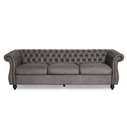 Free shipping within U.S Living Room Modern Chesterfield Sofa Tufted Velvet Sofa Set Furniture