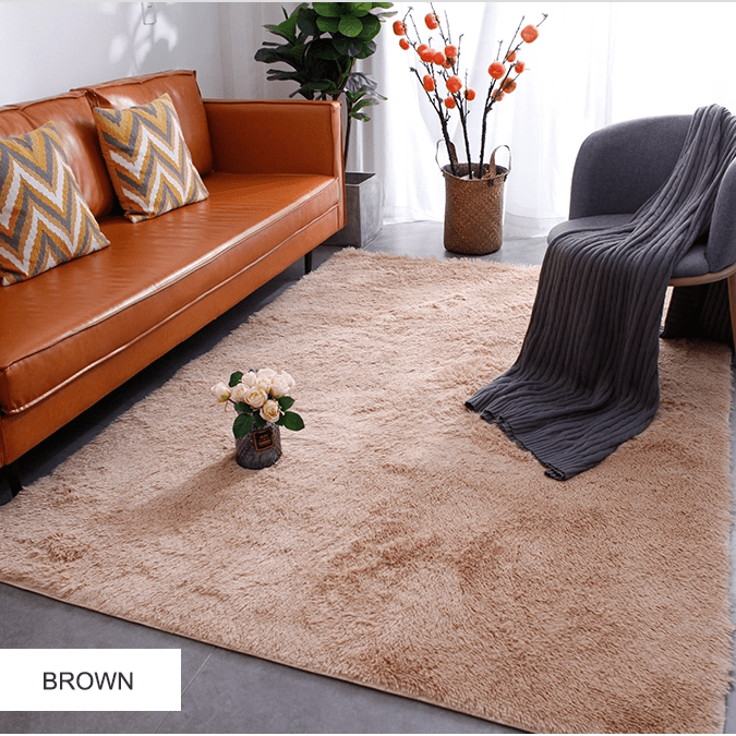 Modern luxury home decor fluffy shaggy rugs area carpet for living room