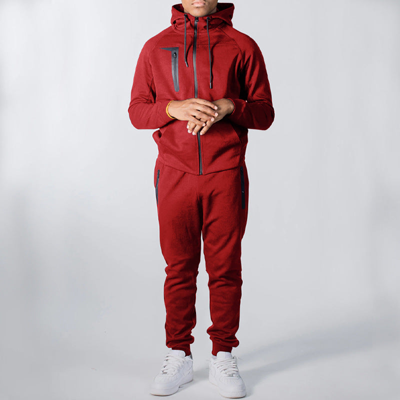 KX Good quality mountaineering clothes oversized 3XL tracksuit polyester mens tracksuits slim fit mens sweatsuit
