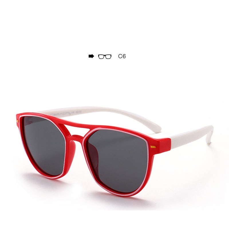 Brand Designer Fashionable Children Eyewear Boys and Girls Sun Shades Kids Sunglasses S8172